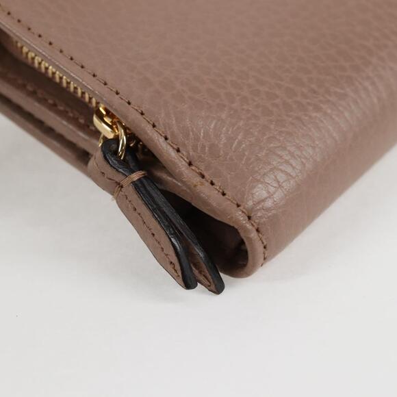 GUCCI Compact Bifold Wallet Leather Gold Pink Beige 523193 1147 Auth 135025AM - Picture 16 of 16